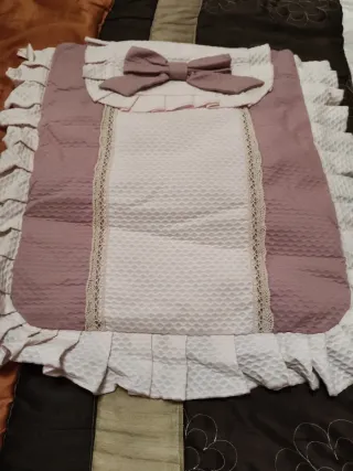 Colcha para carrito de bebé con lazo