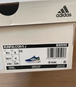 Zapatillas Adidas Running Azul y Amarillo