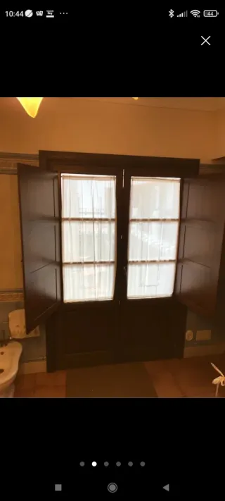 2 Puertas Balconeras Iroko con Marcos