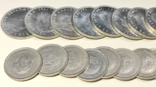 Lote 28 monedas antiguas varias