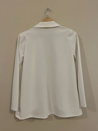 Americana blanca Glowrias con bolsillos