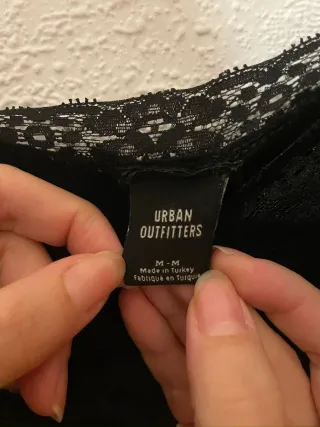 Top encaje tirantes negro talla M