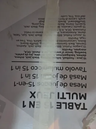 Mesa Multijuegos 15 en 1 TOPLIFE