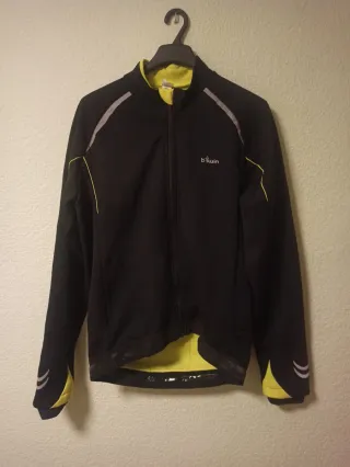 Maillot Ciclismo Btwin Negra y Amarilla