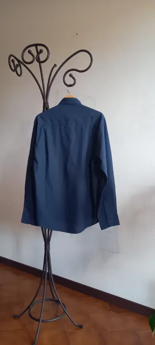 Camicia uomo blu