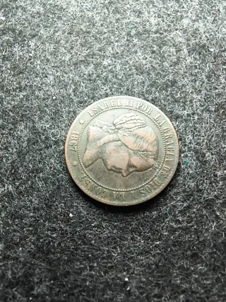 Moneda 2 Escudos Isabel II 1867