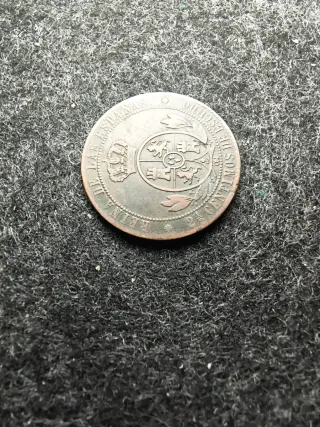 Moneda 2 Escudos Isabel II 1867