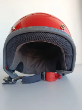 Casco Vespa Jet Rojo Original