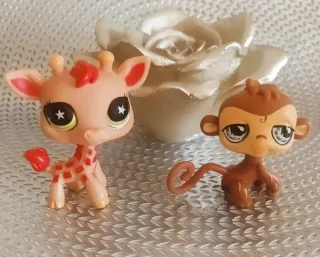 Littlest Pet Shop De Hasbro,Jirafa Y Mono