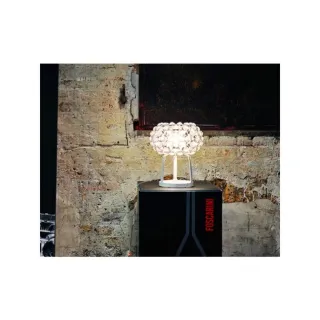 Lámpara de mesa cristal . Imitación Caboche . Dos