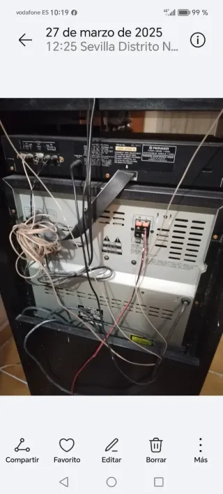 Equipo de música Pioneer negro