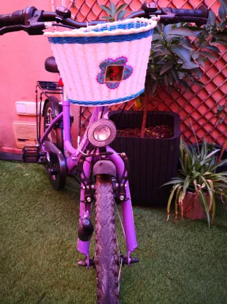Bicicleta niña morada