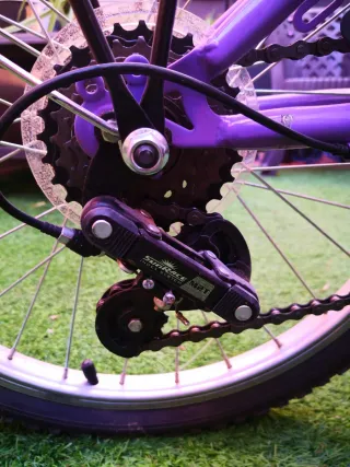 Bicicleta niña morada