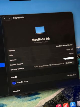 MacBook Air M4 2025 16gb+256gb 100%