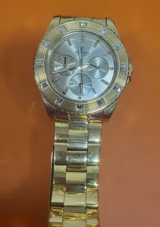 Reloj Festina Dorado Unisex.