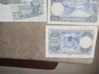 Billetes 500 Pesetas España (3 unidades)