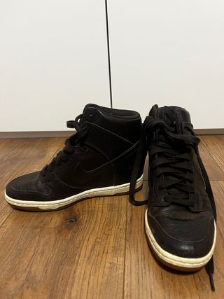 Nike Dunk Sky Hi Plataforma Negro