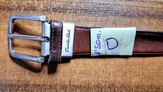 Cinturones de Piel Hombre Marrón y Negro