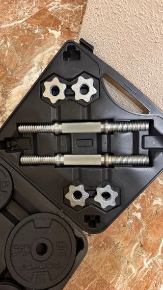 Mancuernas ajustables con maletín