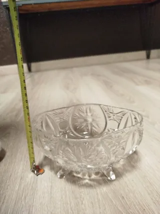 Cuenco cristal tallado 1960
