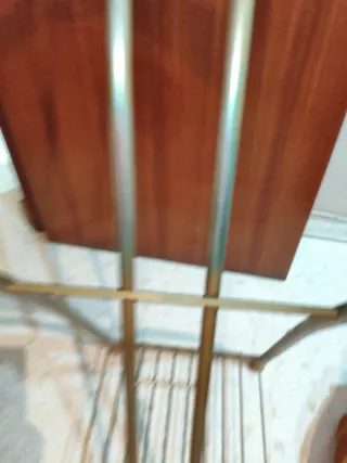 Galán de dormitorio madera y metal