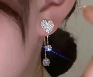 Pendientes Corazón con Colgante