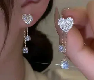 Pendientes Corazón con Colgante