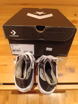 Converse plataforma negras talla 38