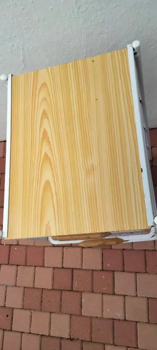 Mueble Cocina Metálico con Cestas Madera