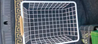 Mueble Cocina Metálico con Cestas Madera