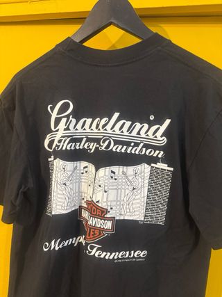 Camiseta Harley Davidson Negra Llama Águila