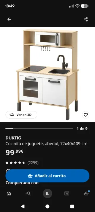 Cocinita DUKTIG Ikea para niños