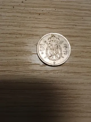 5 Pesetas juan Carlos 1957 Estrella 80