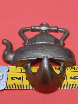 Gancio bollitore ottone vintage