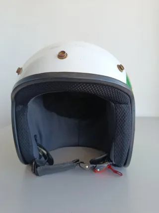 Pareja Cascos Vespa Bandera Brasil