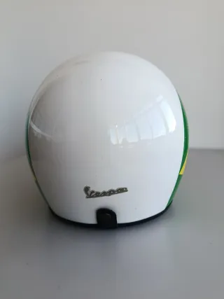 Pareja Cascos Vespa Bandera Brasil