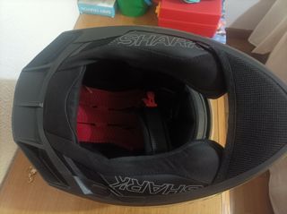 Casco Moto Shark Negro y Amarillo