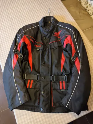 Chaqueta Moto Honda Talla XL Negra/Roja