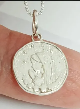 Cadena Plata 925 Virgen Niña