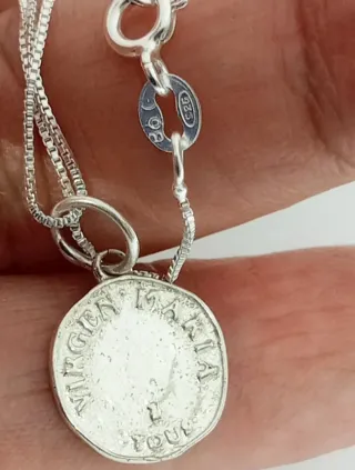 Cadena Plata 925 Virgen Niña