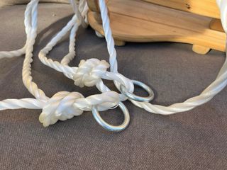 Columpio bebé madera caballo