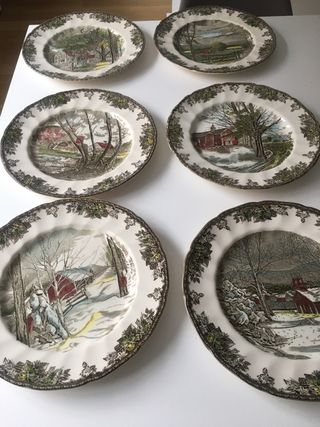 platos Johnson Bros, coleccion Friendly Villaje