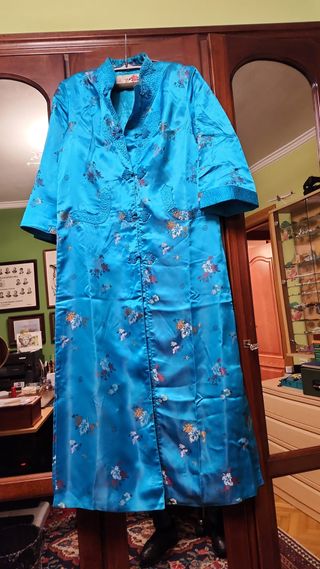 Kimono Chino Turquesa Talla S/36