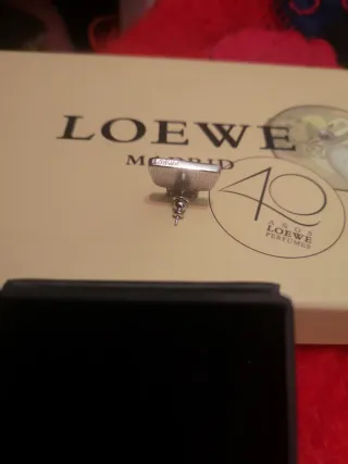 Pendientes Loewe con piedras Swarovski Plata
