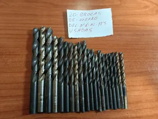 20 Brocas Hierro N°6-11.5 Usadas