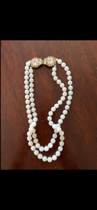 Collana perle con chiusura gioiello oro