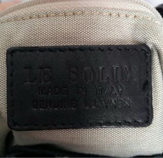 Borsa Le Solim pelle nera con frange