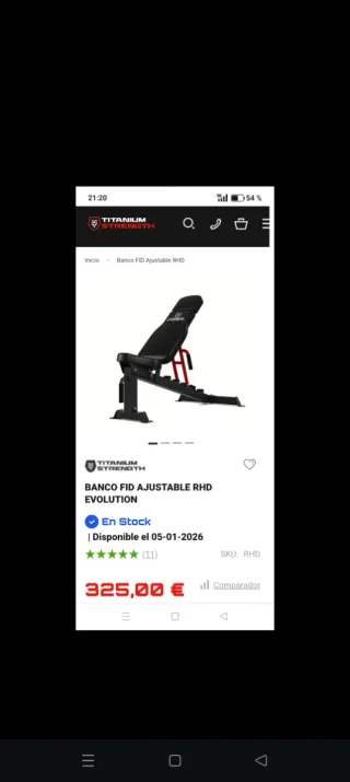 Banco de pesas TITANIUM STRENGTH ajustable