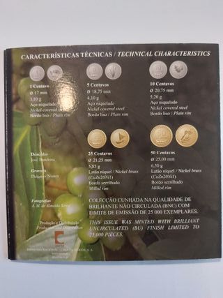 Conjunto Moedas Timor-Leste 2003 BNC/BU