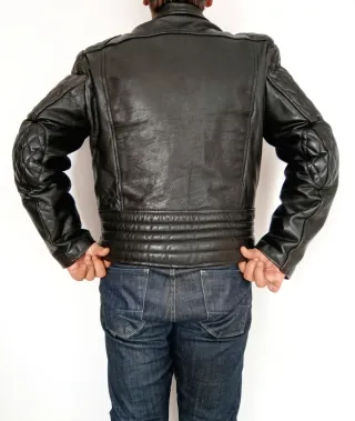 Chupa heavy Cuero auténtico. L. Medidas indicadas